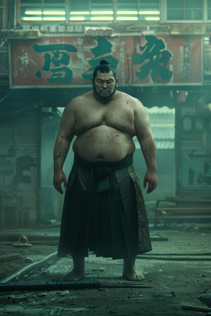 Une figure de combattant de sumo