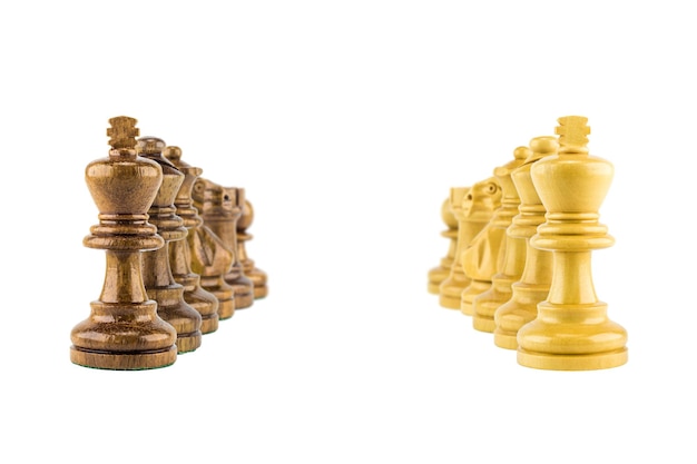 Figure d'échecs sur fond blanc