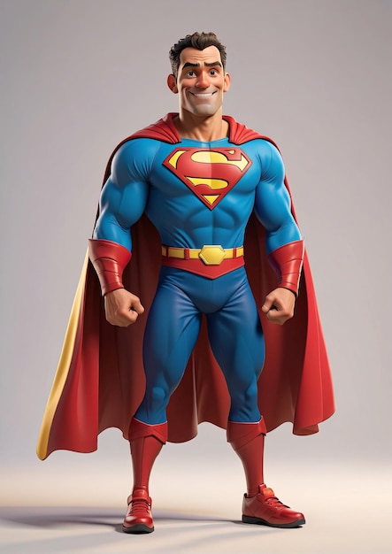 une figure de superman avec une cape et une cape