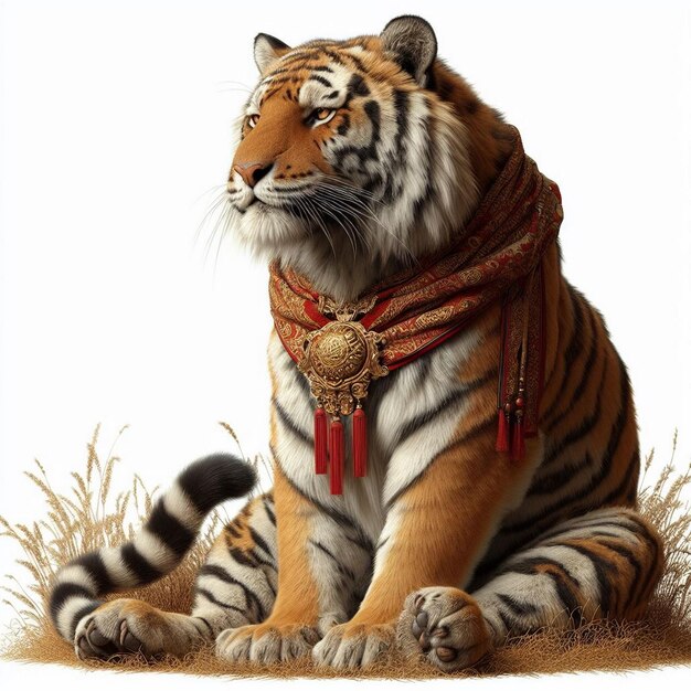 Figure de tigre pour enfants livre d'animaux sauvages illustration de gros chat tigre