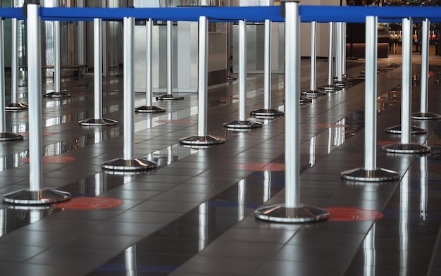 Files d'attente à l'aéroport