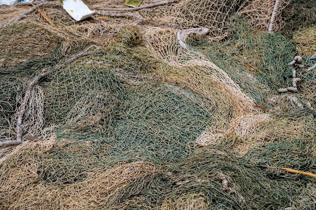 Filets de pêche au sol grand filet de pêche vert