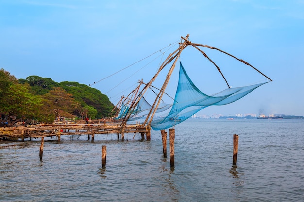 Filets de pêche chinois à Cochin