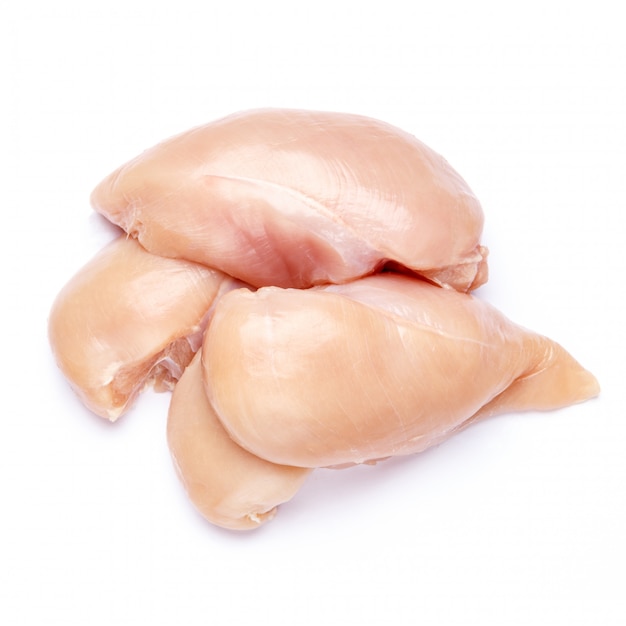 Photo filets de poitrine de poulet crus