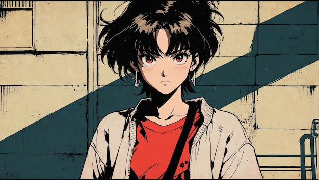 Une fille d'anime vintage