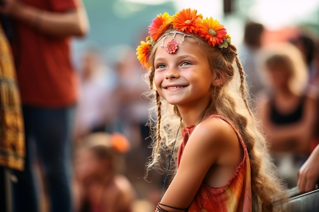 Une fille au festival