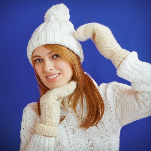 Fille de beauté d'hiver