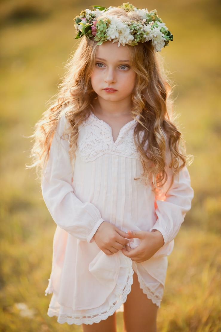 Photo fille blonde