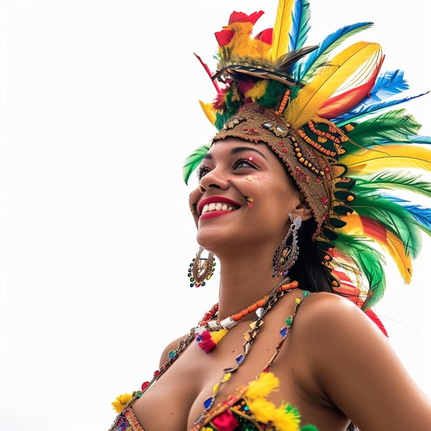 Une fille de carnaval.