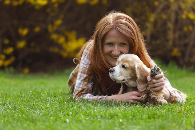 Fille et chien