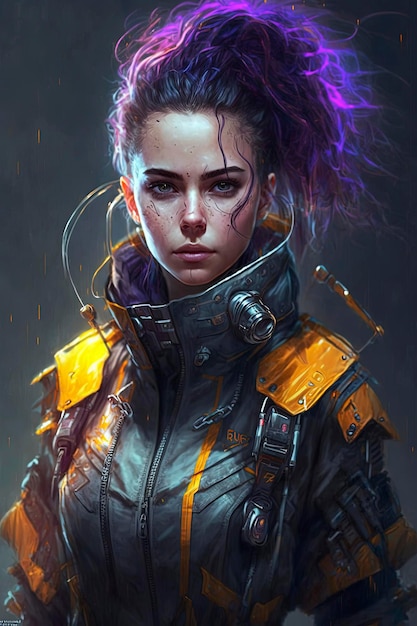 fille cyberpunk