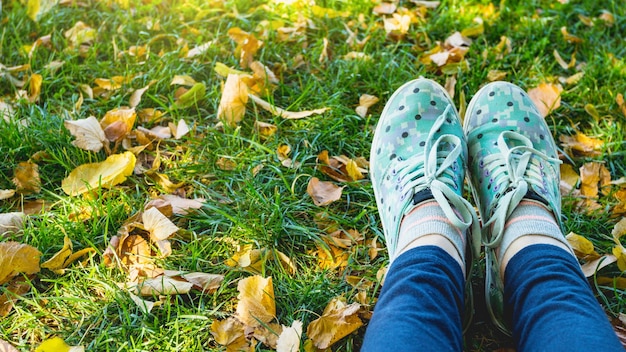 Fille dans le parc