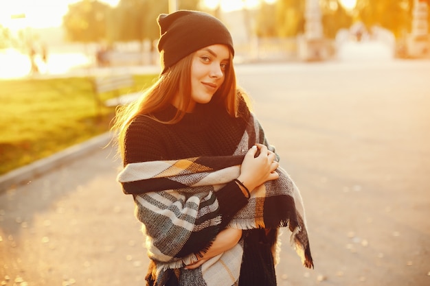 fille dans la ville