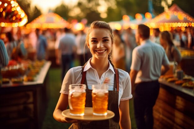 La fille du festival d'octobre