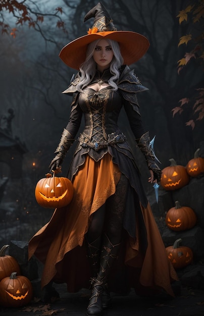 La fille du sorcier d'Halloween