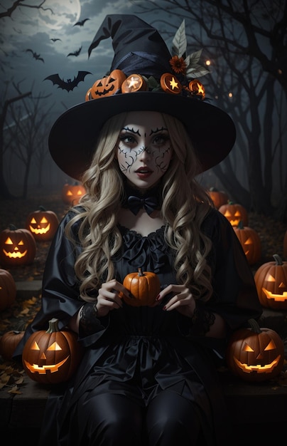 La fille du sorcier d'Halloween