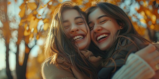 Photo la fille avec la fille.