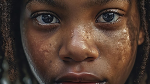 Une fille avec un gros nez