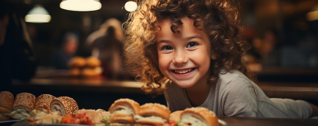 Photo fille mangeant de la nourriture de près