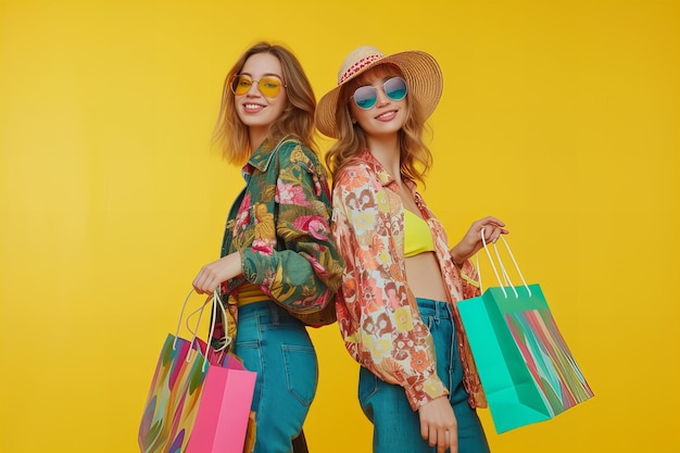 Une fille de la mode de printemps