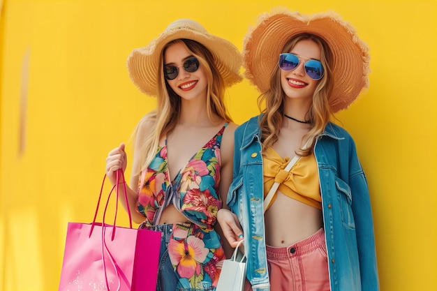 Une fille de la mode de printemps