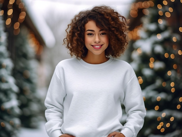 Photo une fille de noël