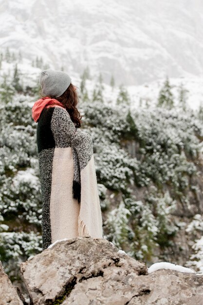 Photo la fille qui voyage