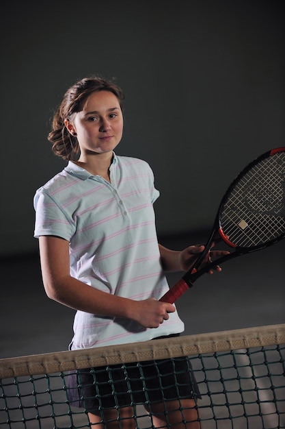 une fille de tennis