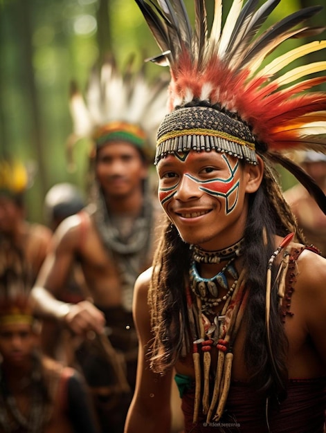 Une fille de la tribu pose pour une photo.