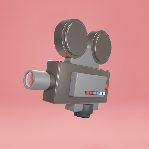 Film de cinéma d'icône 3D