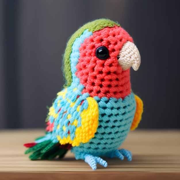 Photo fils de perroquet amigurumi