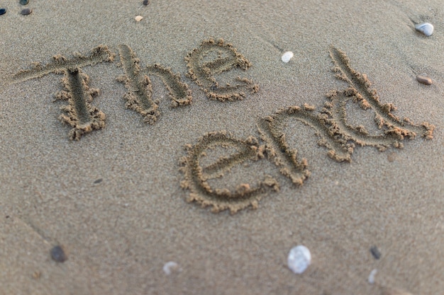 La fin de l&#39;été dans le sable