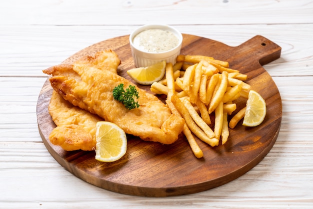 fish and chips avec frites