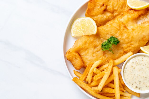 fish and chips avec frites