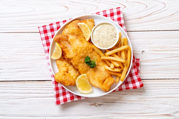 fish and chips avec frites