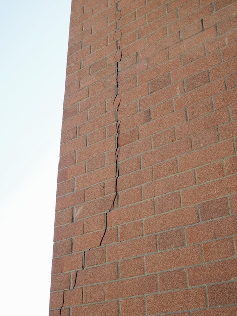 Fissure dans un mur