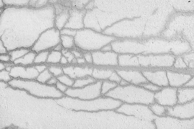 fissure sur le sol fond blanc / abstrait blanc vintage texture cassée