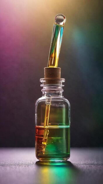 Le flacon d' ampoule médicale en verre pour médicaments injectables est du chlorure de sodium liquide avec une solution aqueuse