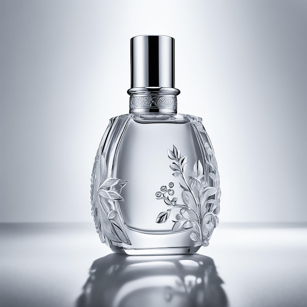 flacon de parfum clair et élégant