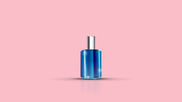 Flacon de parfum moderne isolé pour la conception de l'emballage