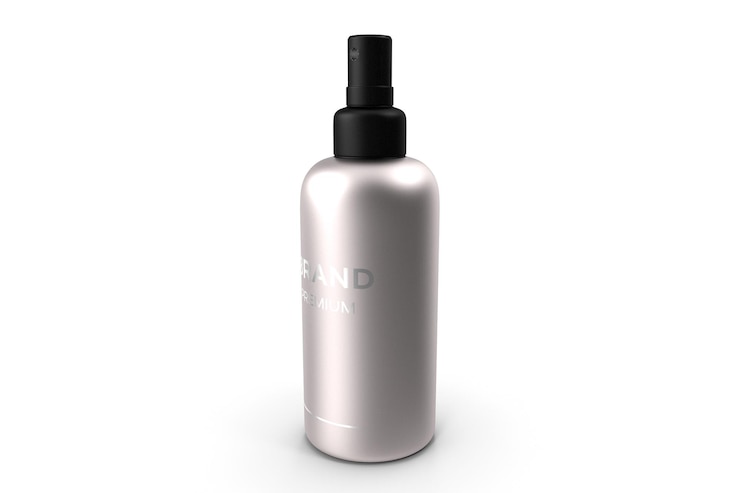 Photo flacon vaporisateur cosmétique noir