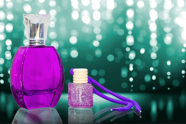 Photo flacons de parfum de beau style islamique arabe