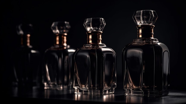 Flacons de parfum Generative Ai