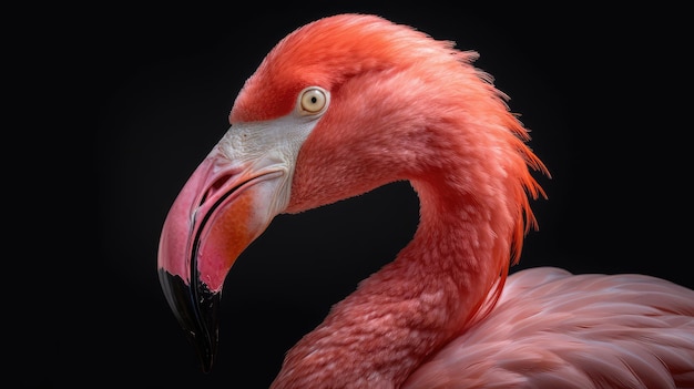 Le flamant rose en studio AI générative