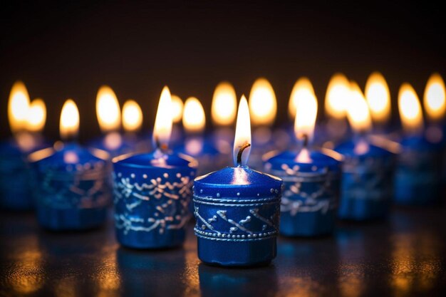 FlameKissed Hanukkah Souvenirs des bougies de Hanukkah photo