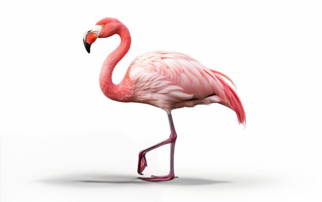 Flamingo isolé