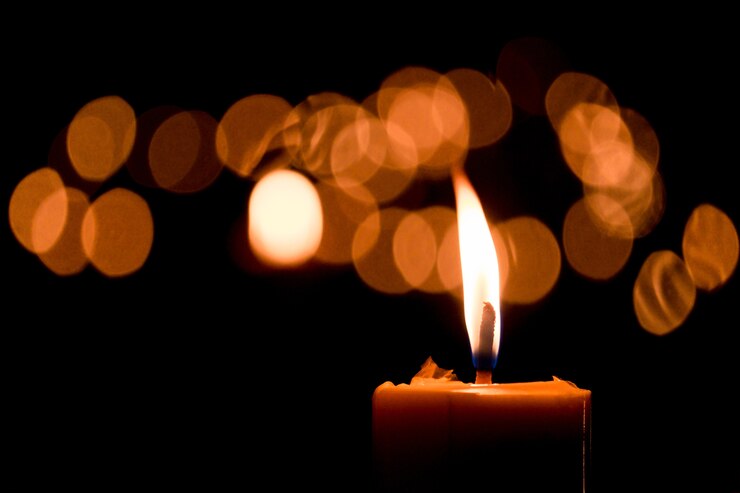Photo flamme de bougie