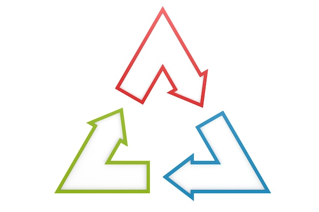 Flèche triangulaire isolée