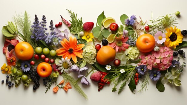 fleur abstraite de couronne d'été