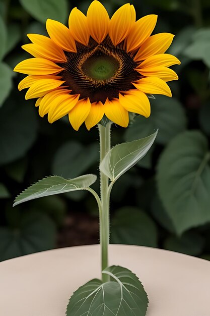 Photo une fleur d'apparence réaliste